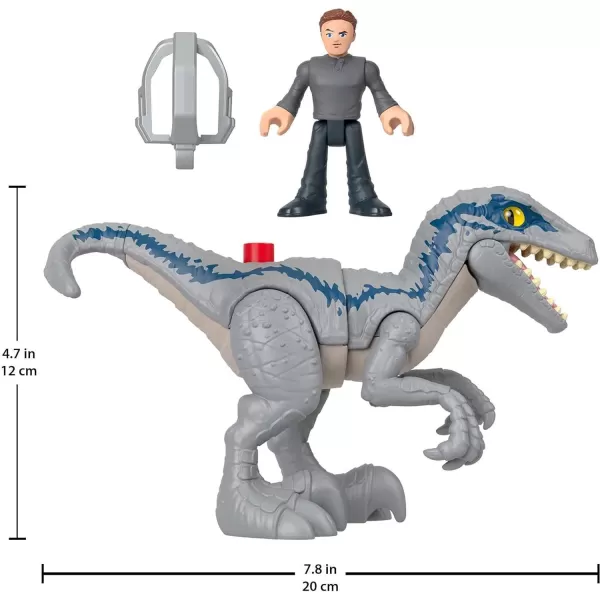 FisherPrice Imaginext Jurassic World Dominion Dinosaur Toy Set with Blue and Owen Grady for Preschool Pretend Play Breakout BlueFisherPrice Imaginext Jurassic World Dominion Dinosaur Toy Set with Blue and Owen Grady for Preschool Pretend Play Breakout Blue