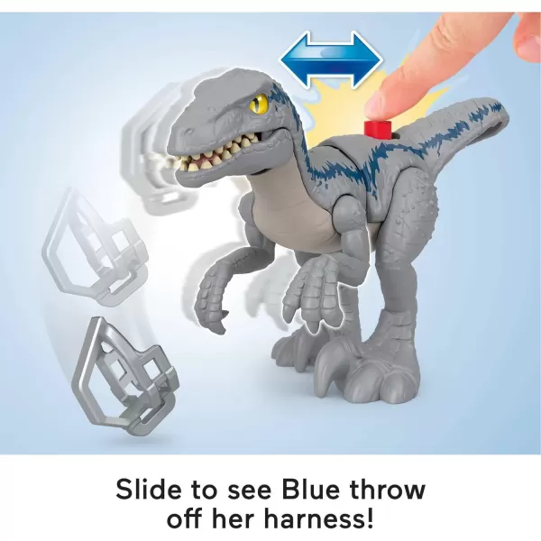 FisherPrice Imaginext Jurassic World Dominion Dinosaur Toy Set with Blue and Owen Grady for Preschool Pretend Play Breakout BlueFisherPrice Imaginext Jurassic World Dominion Dinosaur Toy Set with Blue and Owen Grady for Preschool Pretend Play Breakout Blue