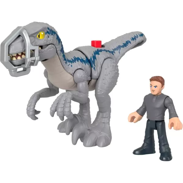 FisherPrice Imaginext Jurassic World Dominion Dinosaur Toy Set with Blue and Owen Grady for Preschool Pretend Play Breakout BlueFisherPrice Imaginext Jurassic World Dominion Dinosaur Toy Set with Blue and Owen Grady for Preschool Pretend Play Breakout Blue