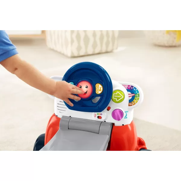 FisherPrice Laugh amp Learn 3In1 Smart Car Baby Walker amp Toddler RideOn Toy with Smart Stages Learning Content for Ages 9 MonthsStandard