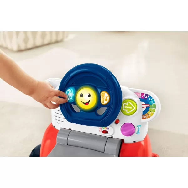 FisherPrice Laugh amp Learn 3In1 Smart Car Baby Walker amp Toddler RideOn Toy with Smart Stages Learning Content for Ages 9 MonthsStandard