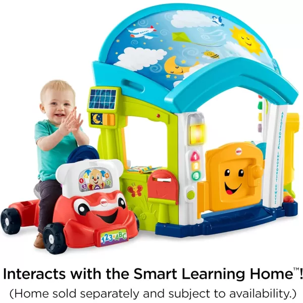 FisherPrice Laugh amp Learn 3In1 Smart Car Baby Walker amp Toddler RideOn Toy with Smart Stages Learning Content for Ages 9 MonthsStandard