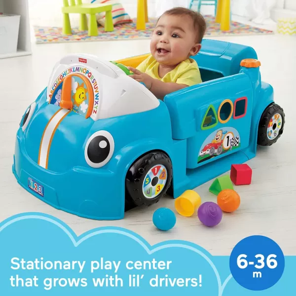 FisherPrice Laugh amp Learn Baby Activity Center Crawl Around Car Interactive Playset with Smart Stages for Infants amp Toddlers Blue Amazon ExclusiveInteractive Playset