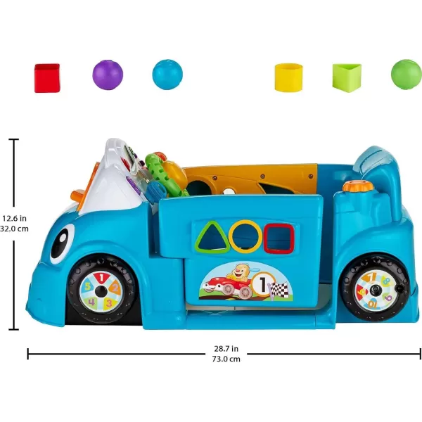 FisherPrice Laugh amp Learn Baby Activity Center Crawl Around Car Interactive Playset with Smart Stages for Infants amp Toddlers Blue Amazon ExclusiveInteractive Playset