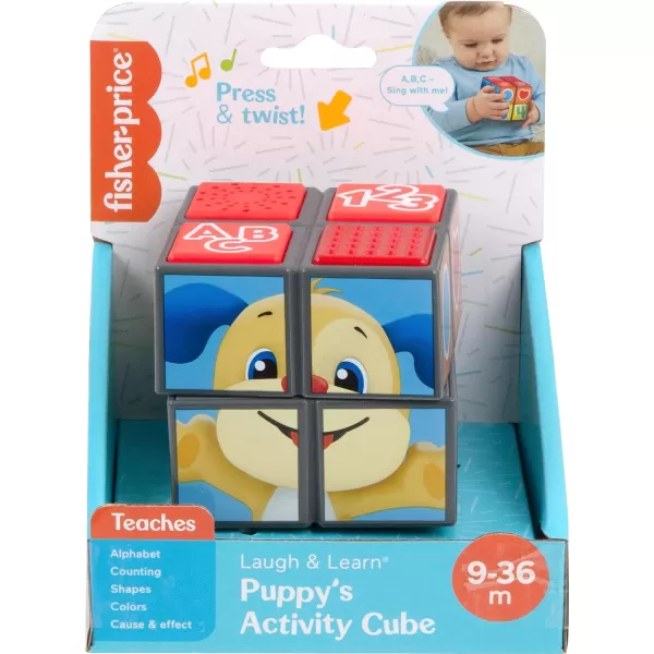 FisherPrice Laugh amp Learn Baby Learning Toy Puppys Activity Cube with Lights Music amp Fine Motor Activities for Ages 9 Months SmallFisherPrice Laugh amp Learn Baby Learning Toy Puppys Activity Cube with Lights Music amp Fine Motor Activities for Ages 9 Months Small