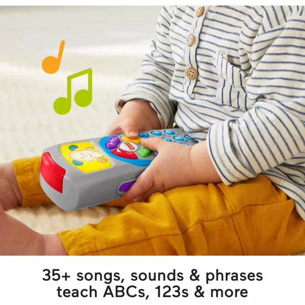 FisherPrice Laugh amp Learn Baby Learning Toy Puppys Remote Pretend TV Control with Music and Lights for Ages 6 MonthsLaugh amp Learn Puppys Remote