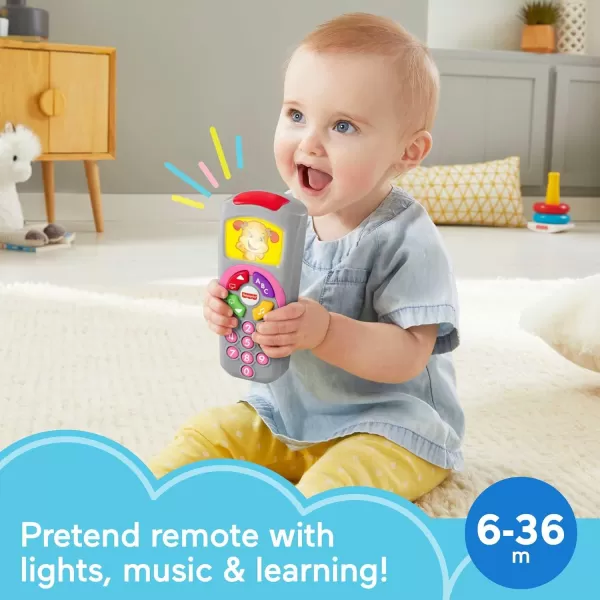 FisherPrice Laugh amp Learn Baby Learning Toy Puppys Remote Pretend TV Control with Music and Lights for Ages 6 MonthsLaugh amp Learn Sis Remote