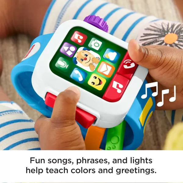 FisherPrice Laugh amp Learn Baby To Toddler Toy Time To Learn Smartwatch With Lights amp Music For Pretend Play Ages 6 MonthsFisherPrice Laugh amp Learn Baby To Toddler Toy Time To Learn Smartwatch With Lights amp Music For Pretend Play Ages 6 Months