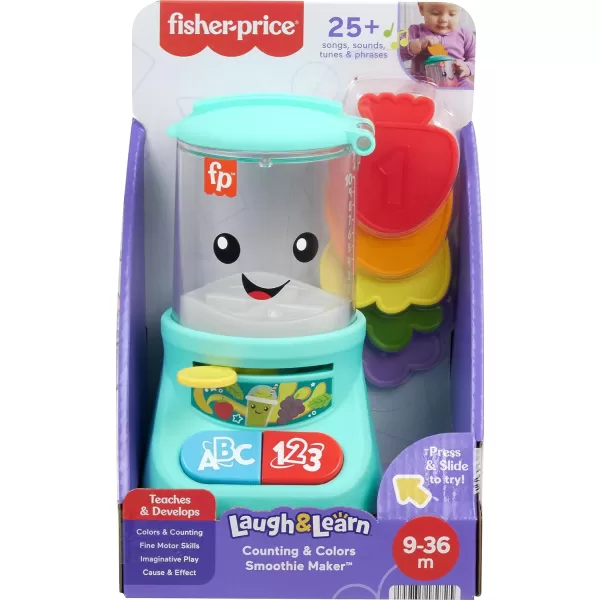 FisherPrice Laugh amp Learn Baby amp Toddler Toy Counting amp Colors Smoothie Maker Pretend Blender with Music amp Lights for Ages 9 MonthsFisherPrice Laugh amp Learn Baby amp Toddler Toy Counting amp Colors Smoothie Maker Pretend Blender with Music amp Lights for Ages 9 Months