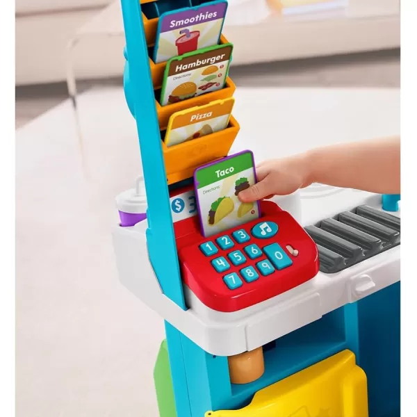 FisherPrice Laugh amp Learn Toddler Learning Toy Servin Up Fun Food Truck Electronic Playset With 24 Accessories For Ages 18 MonthsFisherPrice Laugh amp Learn Toddler Learning Toy Servin Up Fun Food Truck Electronic Playset With 24 Accessories For Ages 18 Months