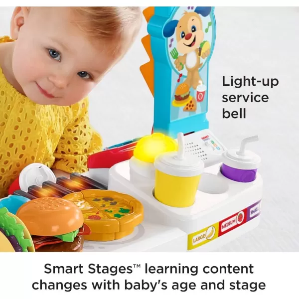 FisherPrice Laugh amp Learn Toddler Learning Toy Servin Up Fun Food Truck Electronic Playset With 24 Accessories For Ages 18 MonthsFisherPrice Laugh amp Learn Toddler Learning Toy Servin Up Fun Food Truck Electronic Playset With 24 Accessories For Ages 18 Months