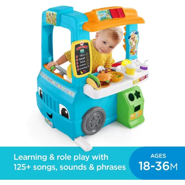 FisherPrice Laugh amp Learn Toddler Learning Toy Servin Up Fun Food Truck Electronic Playset With 24 Accessories For Ages 18 MonthsFisherPrice Laugh amp Learn Toddler Learning Toy Servin Up Fun Food Truck Electronic Playset With 24 Accessories For Ages 18 Months