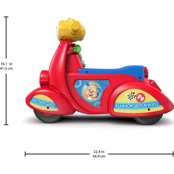 FisherPrice Laugh amp Learn Toddler RideOn Smart Stages Scooter Musical Learning Toy with MotionActivated Songs for Ages 1 YearsStandard Packaging