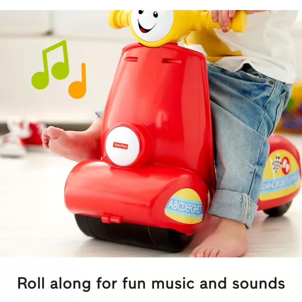 FisherPrice Laugh amp Learn Toddler RideOn Smart Stages Scooter Musical Learning Toy with MotionActivated Songs for Ages 1 YearsStandard Packaging