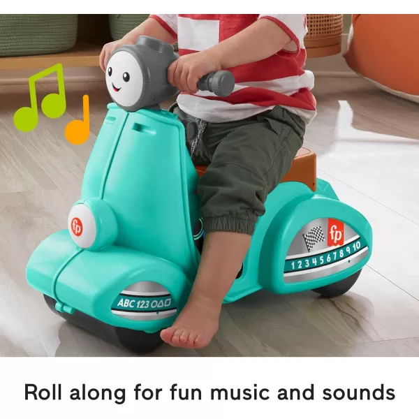 FisherPrice Laugh amp Learn Toddler RideOn Toy Smart Stages Cruise Along Scooter with Lights Music and Learning for Ages 1 Year and Up Amazon Exclusive Large GreenGreen