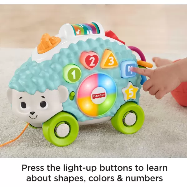 FisherPrice Linkimals Learning Toy Happy Shapes Hedgehog Pull Along With Interactive Music And Lights For Baby And ToddlerFisherPrice Linkimals Learning Toy Happy Shapes Hedgehog Pull Along With Interactive Music And Lights For Baby And Toddler