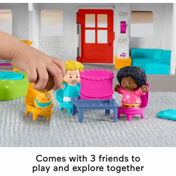 FisherPrice Little People Friends Together Play House Electronic Playset with Smart Stages Learning Content for Toddlers and Preschool Kids  BluePlayset SIOCFFP