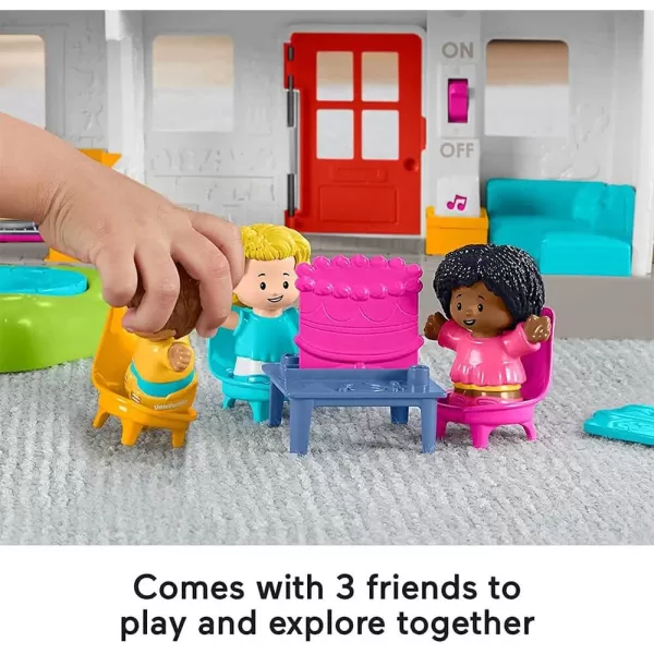 FisherPrice Little People Friends Together Play House Electronic Playset with Smart Stages Learning Content for Toddlers and Preschool Kids  BluePlayset Standard