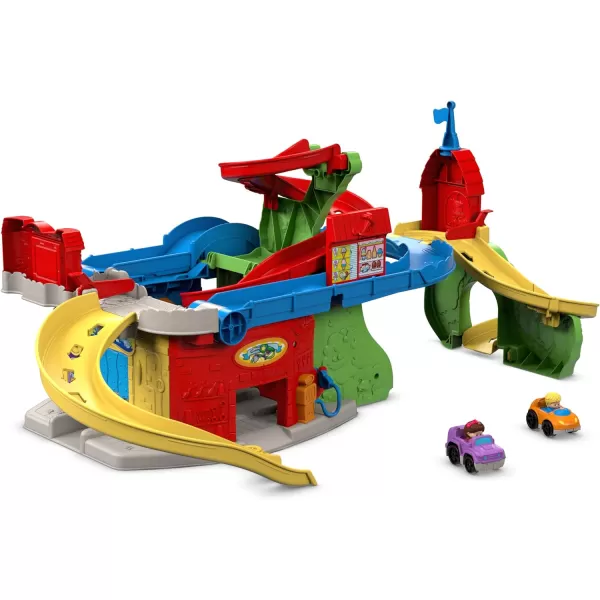 FisherPrice Little People Toddler Race Track Playset Sit n Stand Skyway 34 Inches Tall 2 Toy Cars for Ages 18 Months Amazon ExclusiveStandard Standard Packaging