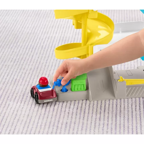 FisherPrice Little People Toddler Toy Helpful Neighbors Garage Playset with Spiral Ramp and 2 Wheelies Cars for Ages 18 MonthsFisherPrice Little People Toddler Toy Helpful Neighbors Garage Playset with Spiral Ramp and 2 Wheelies Cars for Ages 18 Months