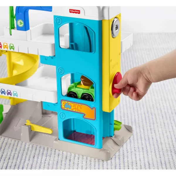 FisherPrice Little People Toddler Toy Helpful Neighbors Garage Playset with Spiral Ramp and 2 Wheelies Cars for Ages 18 MonthsFisherPrice Little People Toddler Toy Helpful Neighbors Garage Playset with Spiral Ramp and 2 Wheelies Cars for Ages 18 Months