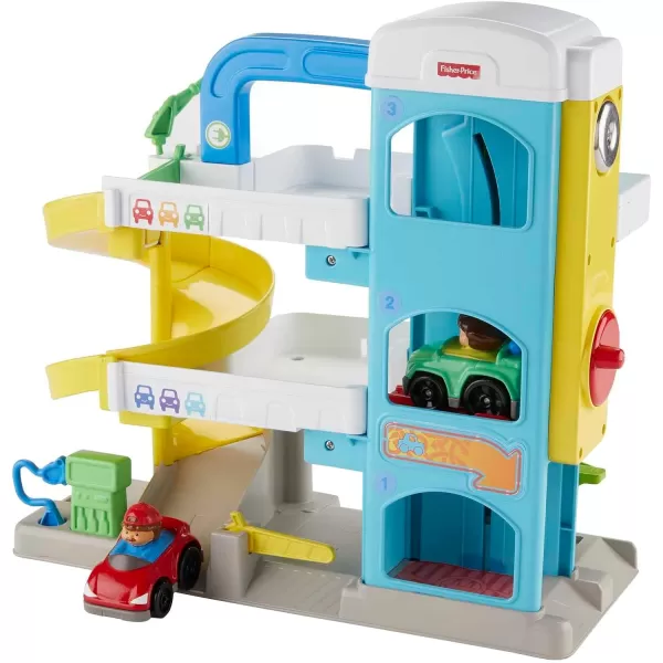 FisherPrice Little People Toddler Toy Helpful Neighbors Garage Playset with Spiral Ramp and 2 Wheelies Cars for Ages 18 MonthsFisherPrice Little People Toddler Toy Helpful Neighbors Garage Playset with Spiral Ramp and 2 Wheelies Cars for Ages 18 Months