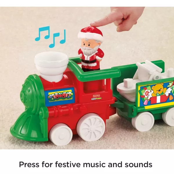 FisherPrice Little People Toddler Toy Musical Christmas Train with Santa Elf amp Reindeer Figures For Ages 1 YearsFisherPrice Little People Toddler Toy Musical Christmas Train with Santa Elf amp Reindeer Figures For Ages 1 Years