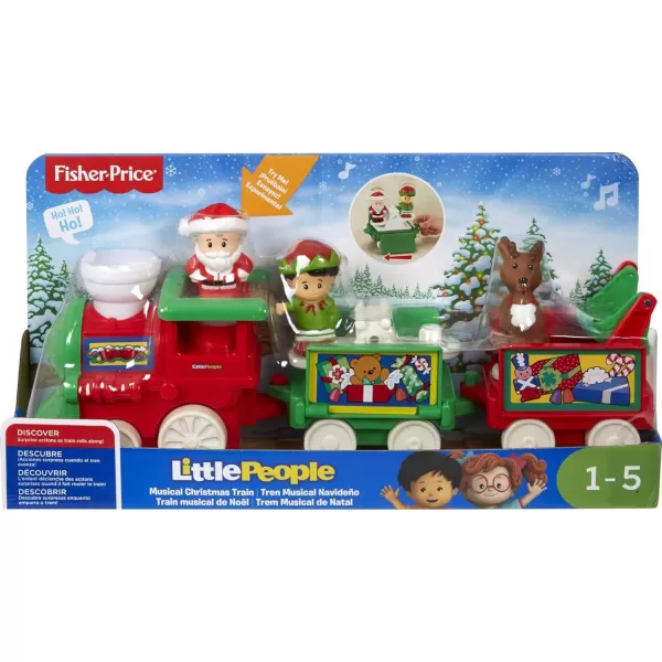 FisherPrice Little People Toddler Toy Musical Christmas Train with Santa Elf amp Reindeer Figures For Ages 1 YearsFisherPrice Little People Toddler Toy Musical Christmas Train with Santa Elf amp Reindeer Figures For Ages 1 Years