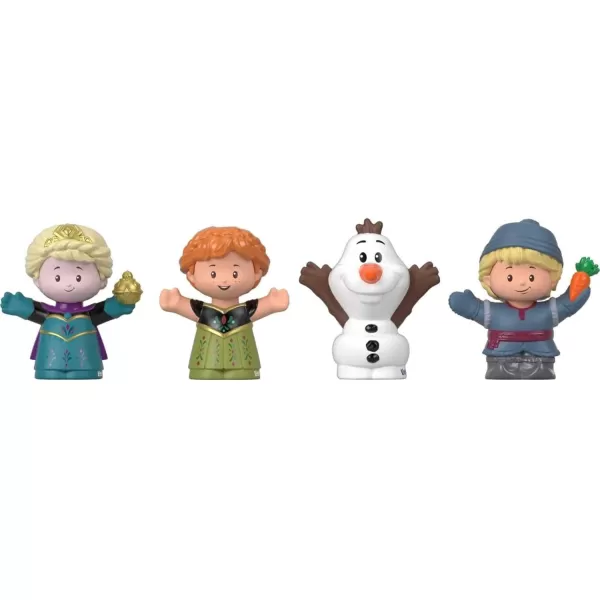 FisherPrice Little People Toddler Toys Disney Frozen Elsa amp Friends Figure Set with Anna Kristoff amp Olaf for Ages 18 Months4Pack