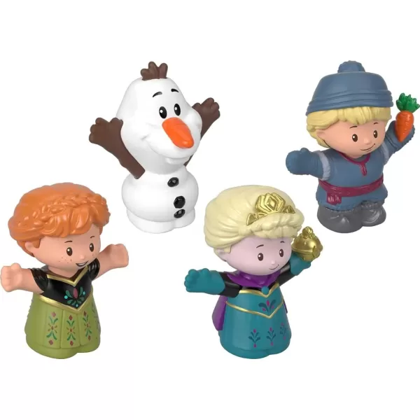 FisherPrice Little People Toddler Toys Disney Frozen Elsa amp Friends Figure Set with Anna Kristoff amp Olaf for Ages 18 Months4Pack