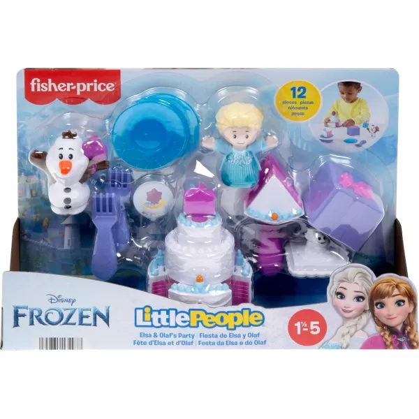 FisherPrice Little People Toddler Toys Disney Frozen Elsa amp Olafs Party 12Piece Playset for Pretend Play Ages 18 MonthsFisherPrice Little People Toddler Toys Disney Frozen Elsa amp Olafs Party 12Piece Playset for Pretend Play Ages 18 Months