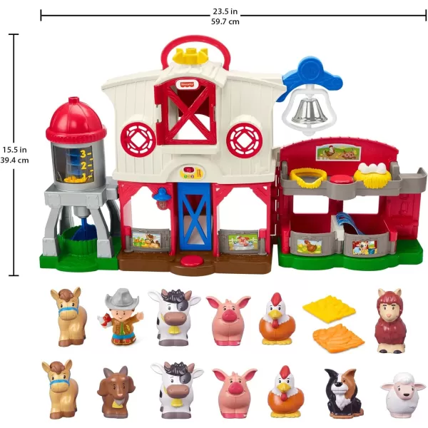 FisherPrice Little People Toddler Toys Farm Animal Friends 8Piece Figure Set For Pretend Play Ages 1 YearsFarm Playset  Animals