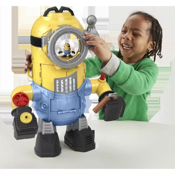 FisherPrice Minions toys The Rise of Gru MinionBot Robot Playset with Punching Action and Stuart Figure for Preschool Kids Ages 3 and UpFisherPrice Minions toys The Rise of Gru MinionBot Robot Playset with Punching Action and Stuart Figure for Preschool Kids Ages 3 and Up