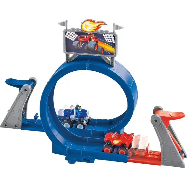 FisherPrice Nickelodeon Blaze and the Monster Machines Monster Dome racetrack playset with stunt track and character trucks for preschool kidsFisherPrice Nickelodeon Blaze and the Monster Machines Monster Dome racetrack playset with stunt track and character trucks for preschool kids