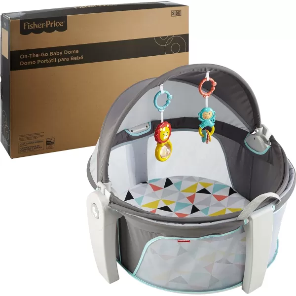 FisherPrice OnTheGo Baby Dome Gray and WhiteFisherPrice OnTheGo Baby Dome Gray and White