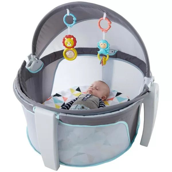 FisherPrice OnTheGo Baby Dome Gray and WhiteFisherPrice OnTheGo Baby Dome Gray and White