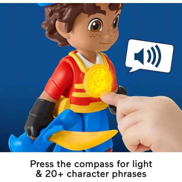 FisherPrice Santiago of the Seas Pirate Toy Talking Santiago Figure with Lights for Preschool Pretend Play Ages 3 YearsFisherPrice Santiago of the Seas Pirate Toy Talking Santiago Figure with Lights for Preschool Pretend Play Ages 3 Years