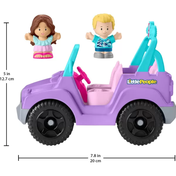 Little People Barbie Toy Car Beach Cruiser with Music Sounds and 2 Figures for Pretend Play Ages 18 MonthsLittle People Barbie Toy Car Beach Cruiser with Music Sounds and 2 Figures for Pretend Play Ages 18 Months