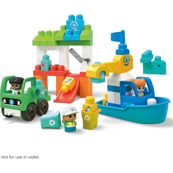 MEGA BLOKS Fisher Price Preschool Building Toys Green Town Ocean Time Clean Up with 70 Toddler Blocks 3 Figures Kids Age 1 Years ISCCcertified plasticsMEGA BLOKS Fisher Price Preschool Building Toys Green Town Ocean Time Clean Up with 70 Toddler Blocks 3 Figures Kids Age 1 Years ISCCcertified plastics