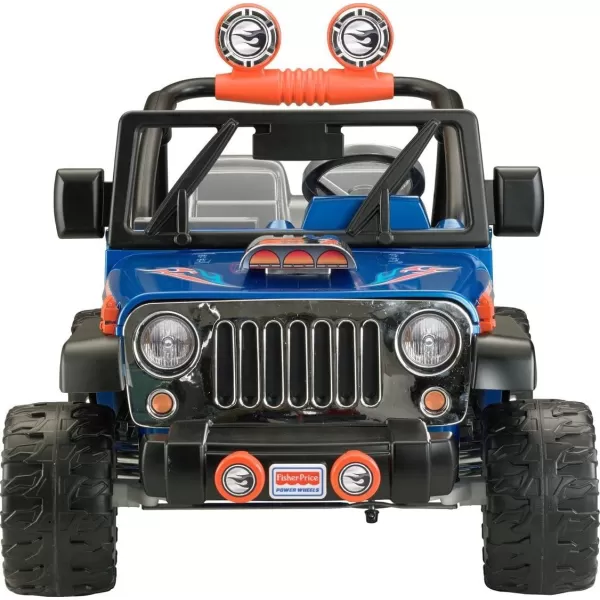 Power Wheels Hot Wheels Jeep Wrangler RideOn Battery Powered Vehicle with Music Sounds and Storage Seats 2Hot Wheels Jeep