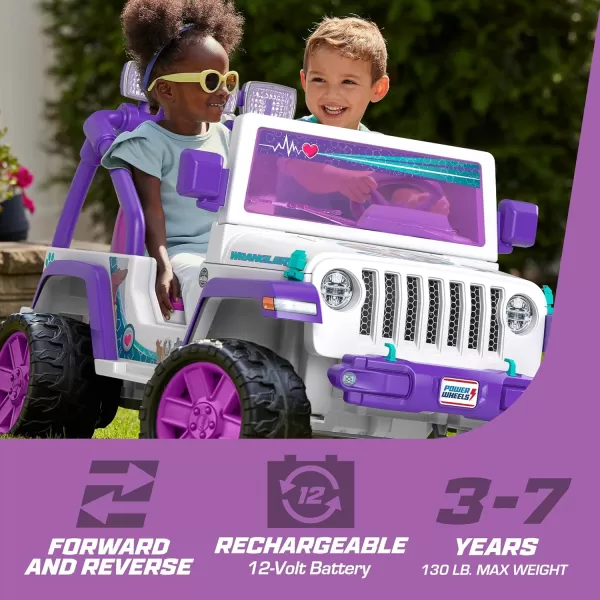 Power Wheels Preschool RideOn Toy Happy Hound Rescue Cruiser Jeep Wrangler with Pretend Medical Kit for Preschool Kids Ages 3 Years Seats 2Pet Vet Jeep