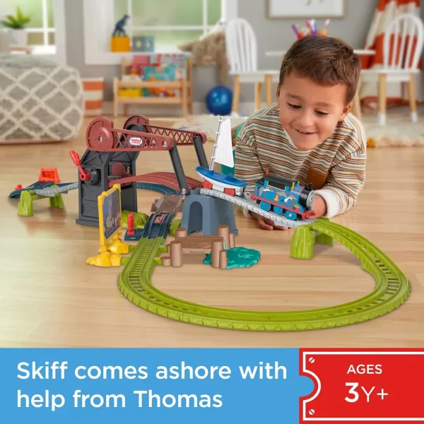 Thomas amp Friends Motorized Toy Train Set Bridge Lift Thomas amp Skiff With Track amp PushAlong Boat For Preschool Kids Ages 3 YearsThomas amp Friends Motorized Toy Train Set Bridge Lift Thomas amp Skiff With Track amp PushAlong Boat For Preschool Kids Ages 3 Years