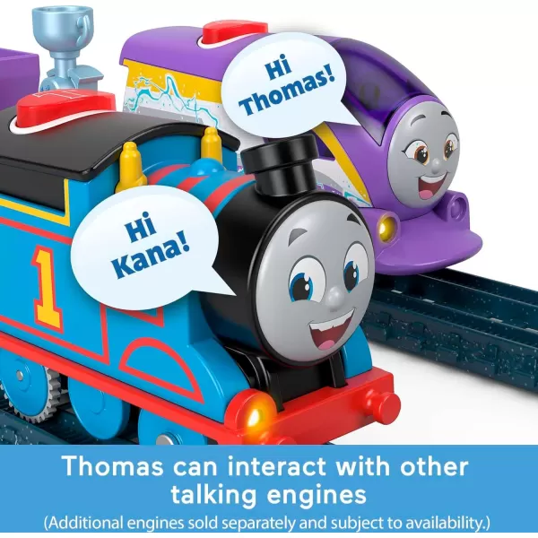 Thomas amp Friends Motorized Toy Train Talking Kana Engine with Sounds amp Phrases Plus Cargo for Preschool Kids Ages 3 YearsStandard Thomas