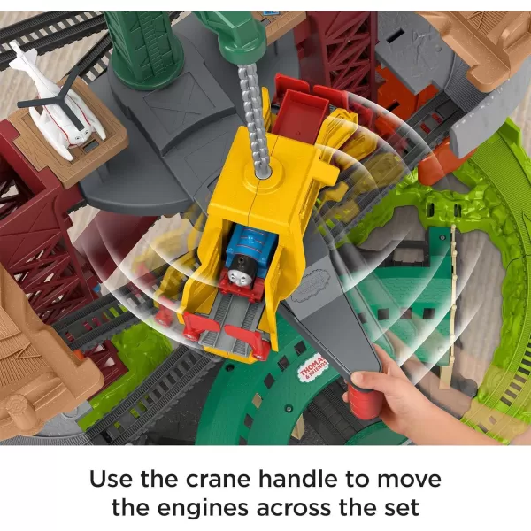 Thomas amp Friends MultiLevel Track Set Trains amp Cranes Super Tower With Thomas amp Percy Engines Plus Harold For Preschool Kids Ages 3 YearsAction Station  Engine 4 Pack  Carly amp Sandy