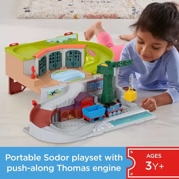 Thomas amp Friends Sodor TakeAlong Train Set for Kids with Diecast PushAlong Thomas Engine for Preschool Kids Ages 3 Years amp UpThomas amp Friends Sodor TakeAlong Train Set for Kids with Diecast PushAlong Thomas Engine for Preschool Kids Ages 3 Years amp Up