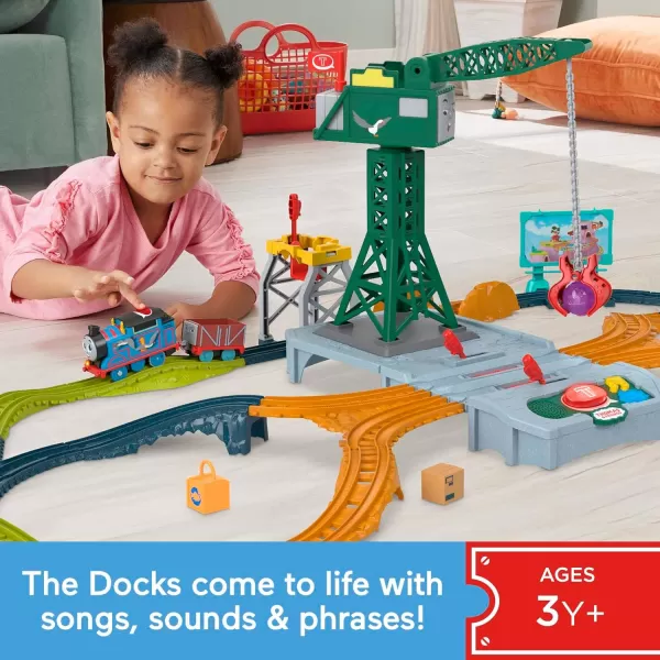 Thomas amp Friends Toy Train Set Loop amp Launch Maintenance Yard With Thomas Motorized Engine amp Carly The Crane For Kids Ages 3 YearsTalking Thomas amp Cranky