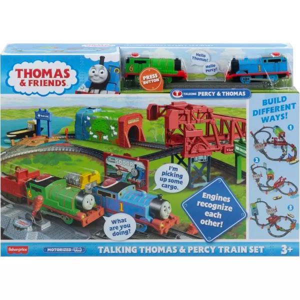 Thomas amp Friends Toy Train Set Loop amp Launch Maintenance Yard With Thomas Motorized Engine amp Carly The Crane For Kids Ages 3 YearsThomas amp Friends Talking Thomas amp Percy Train Set