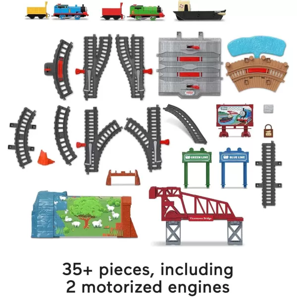 Thomas amp Friends Toy Train Set Loop amp Launch Maintenance Yard With Thomas Motorized Engine amp Carly The Crane For Kids Ages 3 YearsThomas amp Friends Talking Thomas amp Percy Train Set