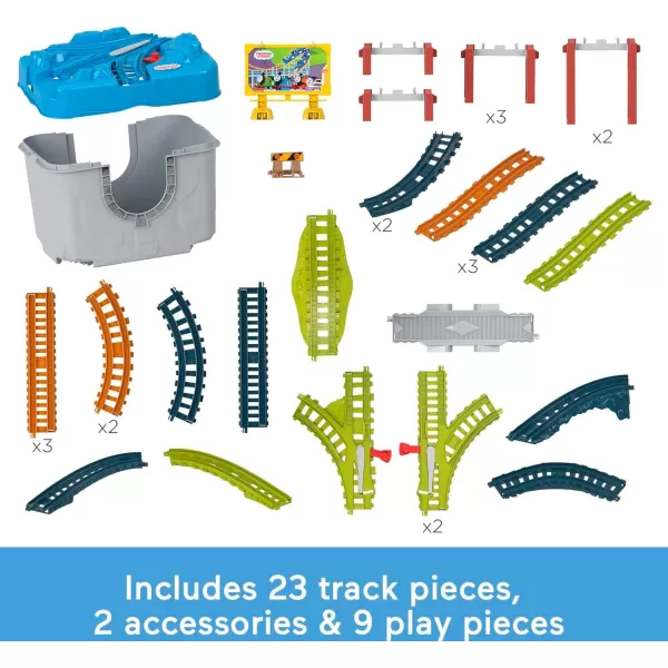 Thomas amp Friends Toy Train Tracks Set Connect amp Build Bucket 34Piece Expansion Pack for Diecast amp Motorized Trains Age 3 YearsTrack Bucket