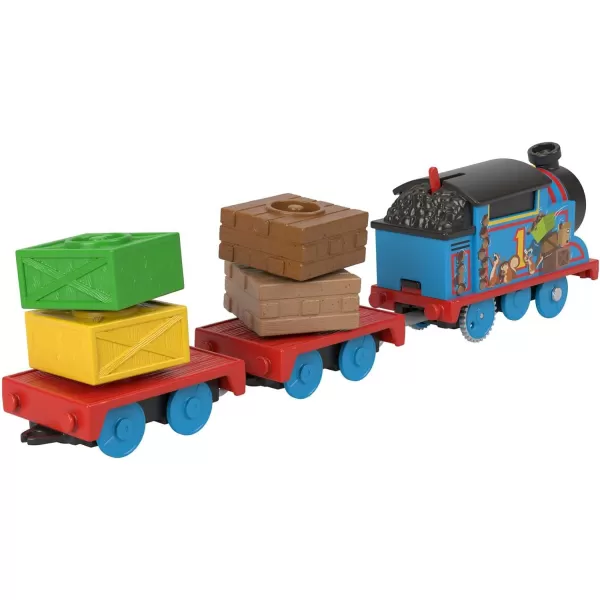 Thomas amp Friends Toy Train Wobble Cargo Thomas Motorized Engine with 2 Cargo Cars for Preschool Railway PlayThomas  Wobble Cargo